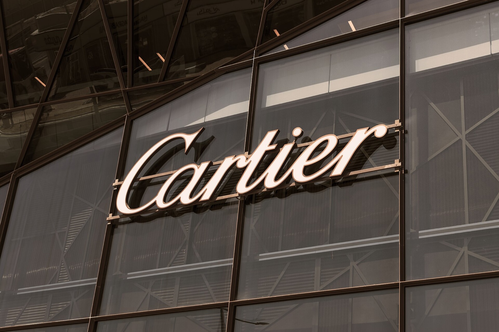 Boutique Cartier, maison de joaillerie et d'horlogerie du groupe Richemont